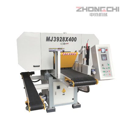 400 × 300mm Cây cưa dải ngang 0-18m/min Cây cưa gỗ ngang